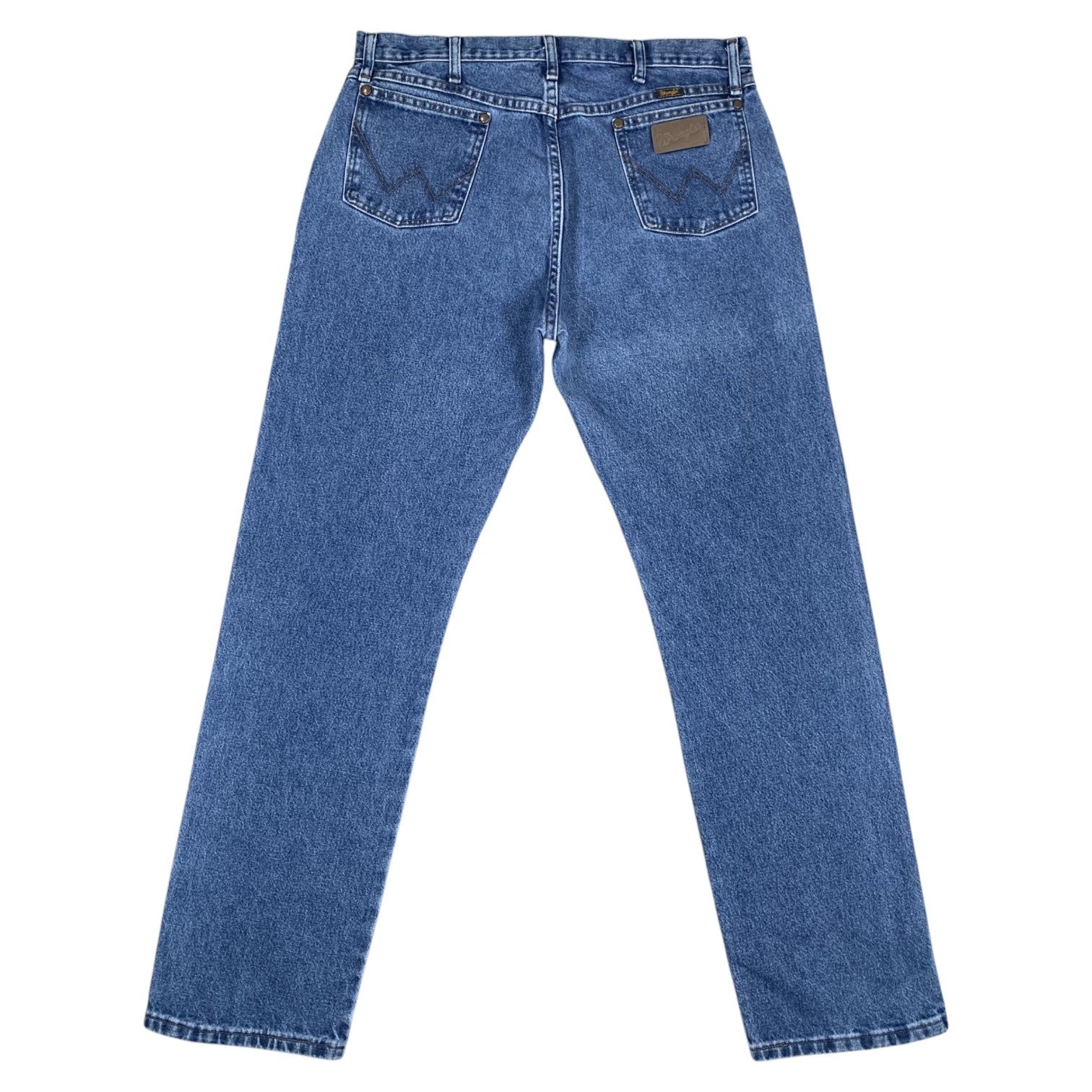 Wrangler Cowboy Cut Jeans Mens 36x34 Blue Original Fit Straight Leg Denim